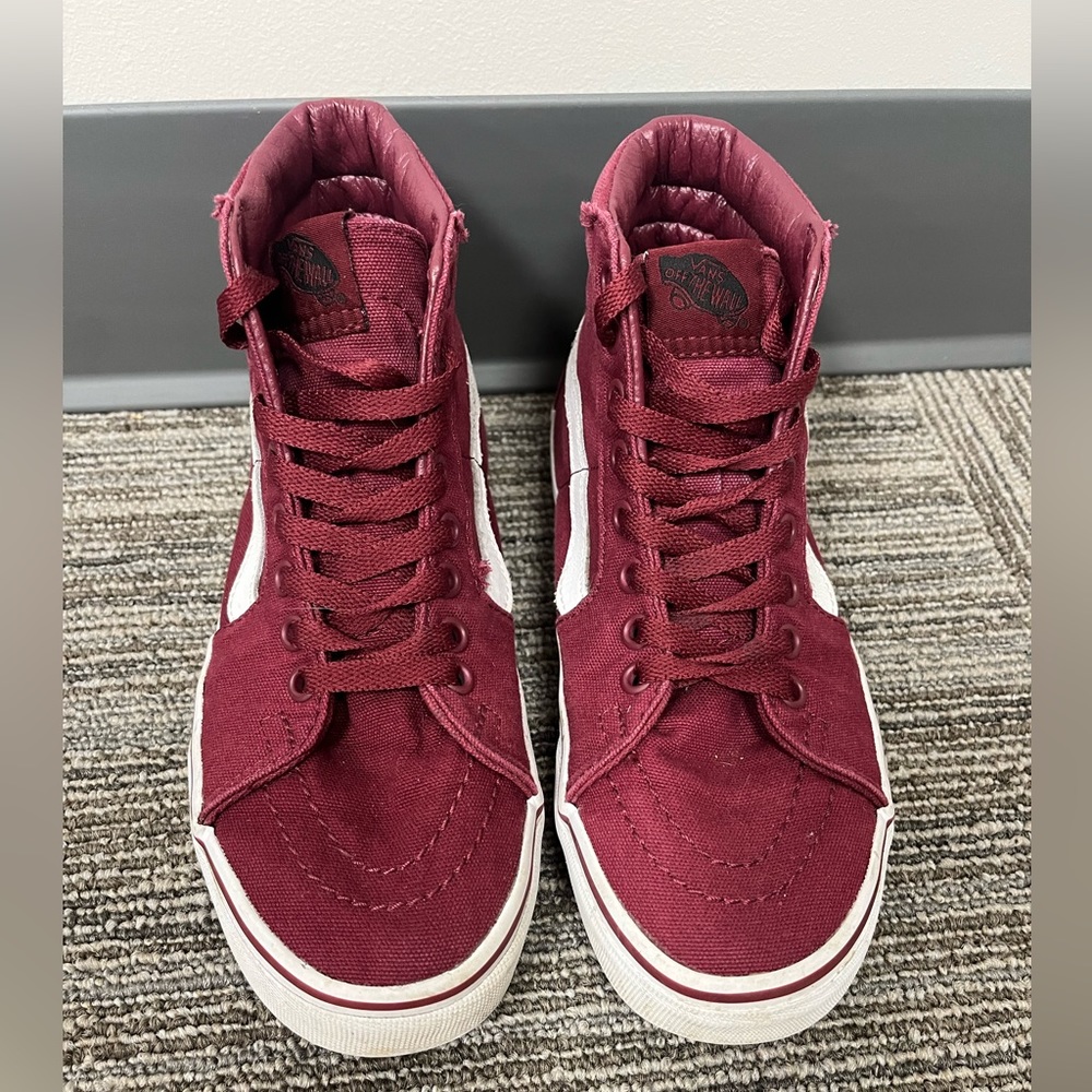 Vans Sk8 Hi sneakers, 7, burgundy